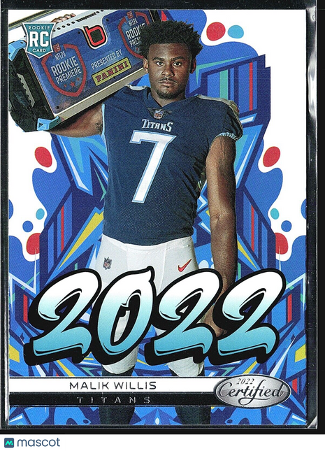 2022 Panini Certified - 2022 #2022-2 Malik Willis (RC)