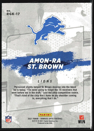 2021 Panini Gridiron Kings Optic Amon-Ra St. Brown #RGK-17