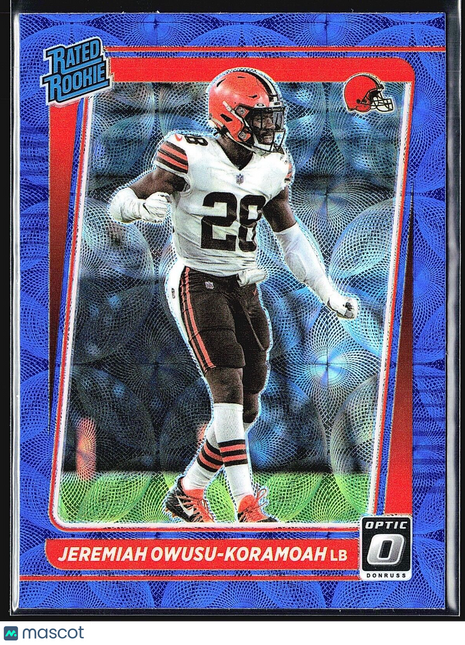 2021 Donruss Optic Rated Rookie Blue Scope Jeremiah Owusu-Koramoah #274