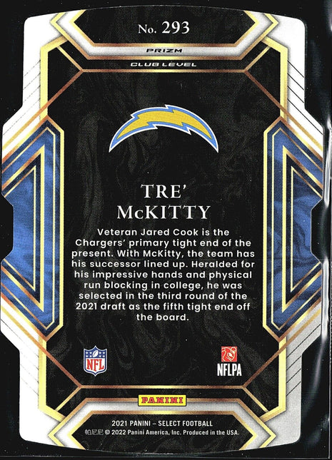 2021 Panini Select - Club Level #293 Tre' McKitty (RC)