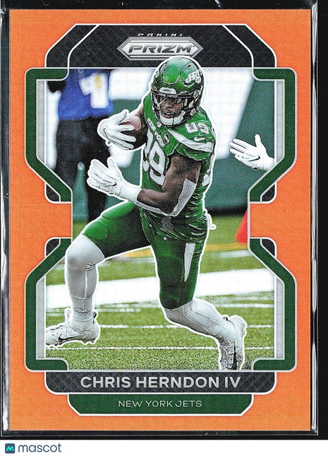 2021 Panini Prizm Orange /249 #87 Chris Herndon IV