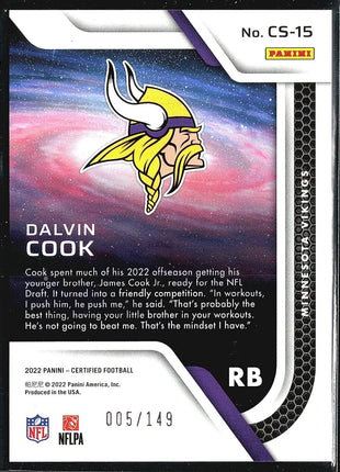 2022 Panini Certified - Certified Stars #CS-15 Dalvin Cook Orange /149