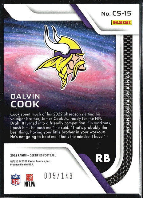 2022 Panini Certified - Certified Stars #CS-15 Dalvin Cook Orange /149