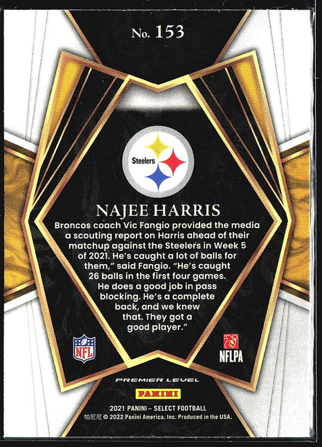 2021 Panini Select - Premier Level #153 Najee Harris (RC)