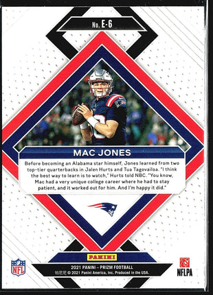 2021 Panini Prizm - Emergent #E-6 Mac Jones (RC)