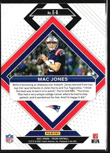 2021 Panini Prizm - Emergent #E-6 Mac Jones (RC)
