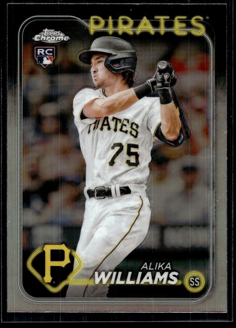 2024 TOPPS CHROME REFRACTOR 34 Alika Williams Pittsburgh Pirates RC