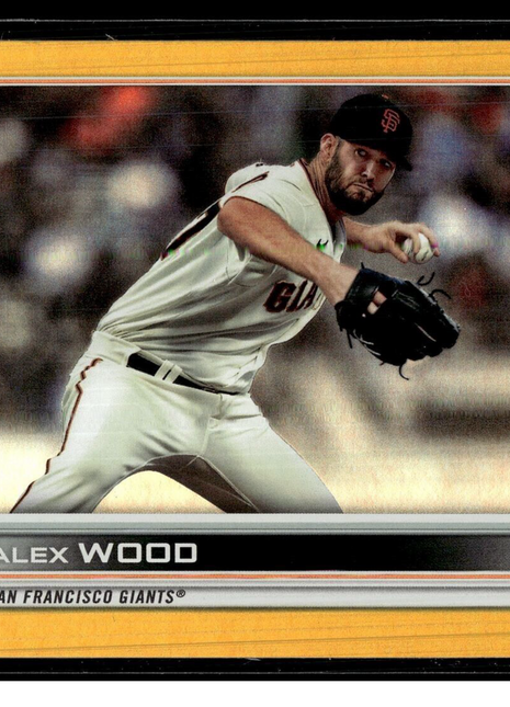 2022 TOPPS GOLD RAINBOW FOIL ALEX WOOD GIANTS