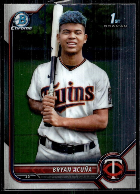 2022 BOWMAN CHROME 1ST BCP-151 Bryan Acuna Minnesota Twins
