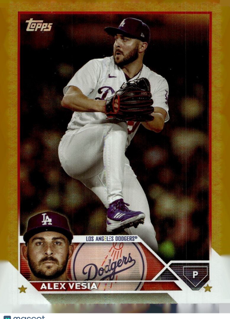 2023 TOPPS GOLD RAINBOW FOIL ALEX VESIA DODGERS