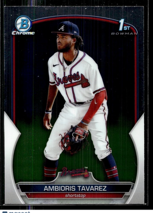 2023 BOWMAN CHROME 1ST BCP-33 Ambioris Tavarez Atlanta Braves