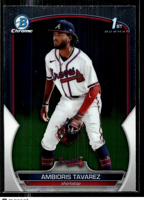 2023 BOWMAN CHROME 1ST BCP-33 Ambioris Tavarez Atlanta Braves