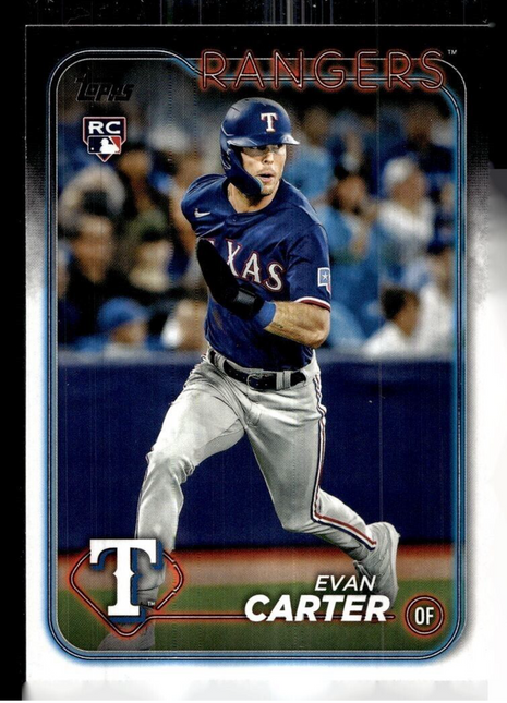 2024 TOPPS ROOKIE 280 Evan Carter Texas Rangers RC