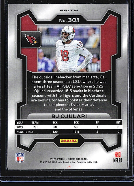 2023 Panini Prizm - Rookies #301 BJ Ojulari (RC) Disco