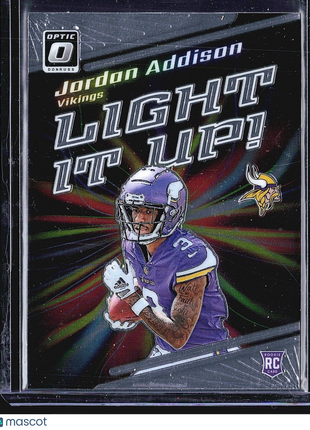 2023 Panini Donruss Optic - Light It Up #LU-JA Jordan Addison (RC)