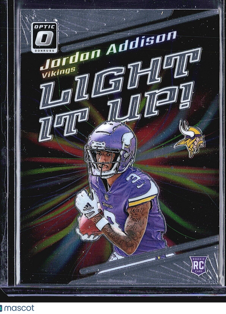 2023 Panini Donruss Optic - Light It Up #LU-JA Jordan Addison (RC)