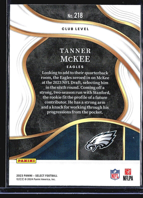2023 Panini Select Club Level Tanner McKee #218