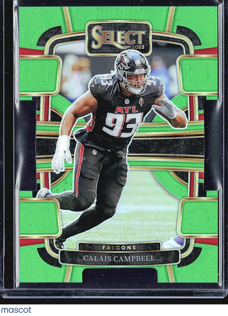 2023 Panini Select Green Die Cut Calais Campbell #5 /599
