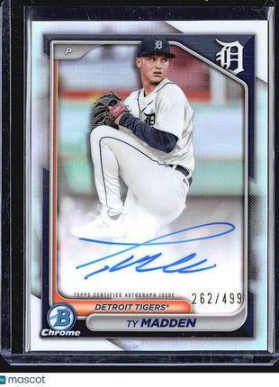 2024 Bowman Chrome Refractor Auto Ty Madden #2 /499