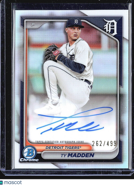 2024 Bowman Chrome Refractor Auto Ty Madden #2 /499
