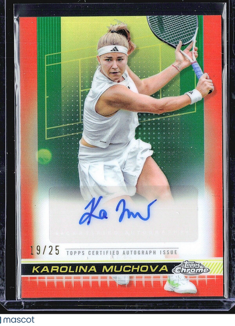 2024 Topps Chrome Tennis Orange Auto Karolina Muchova #TCA-KMA /25