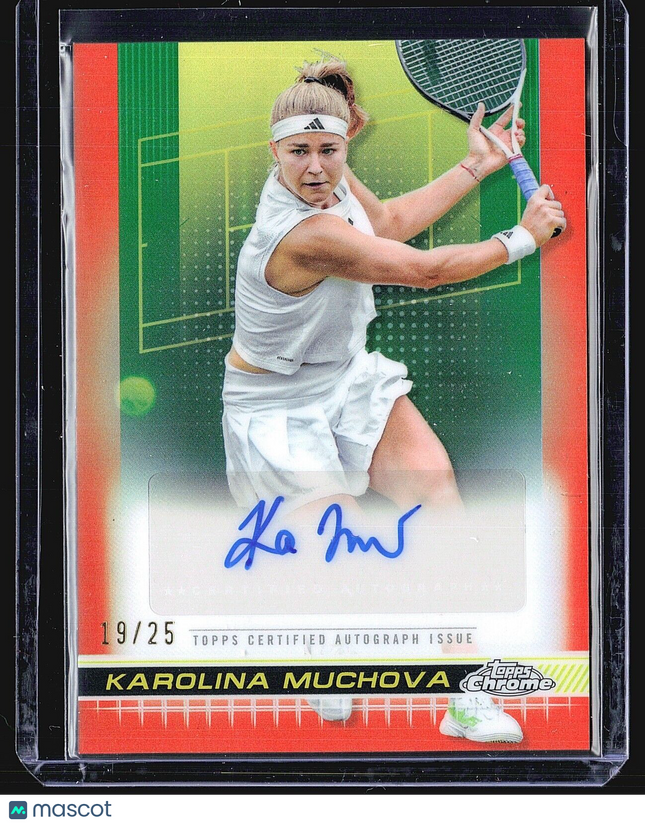 2024 Topps Chrome Tennis Orange Auto Karolina Muchova #TCA-KMA /25