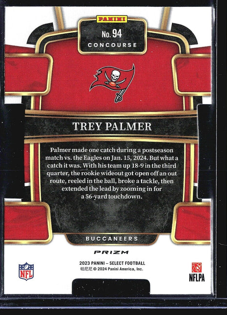 2023 Panini Select Red Yellow Die Cut Trey Palmer #94