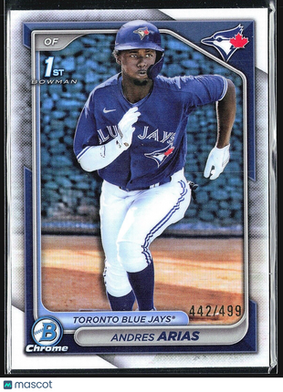 2024 Bowman Chrome 1st Prospects #BCP-236 Andres Arias (RC) /499