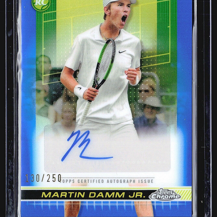 2024 Topps Chrome Tennis Blue auto Martin Damm Jr. #TCA-MDJ /250