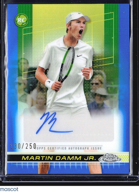 2024 Topps Chrome Tennis Blue auto Martin Damm Jr. #TCA-MDJ /250