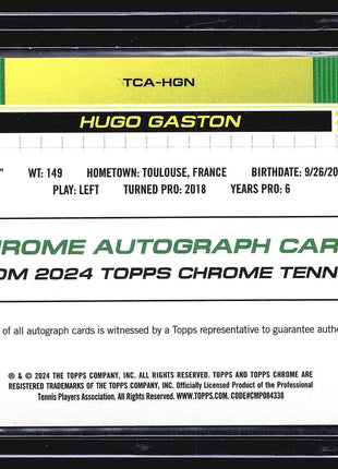 2024 Topps Chrome Auto Hugo Gaston #TCA-HGN