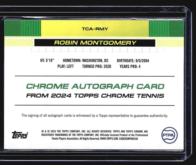 2024 Topps Chrome Auto Robin Montgomery #TCA-RMY