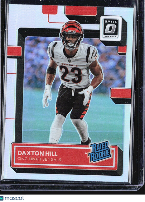 2022 Panini Donruss Optic - Rated Rookie #257 Daxton Hill (RC) Silver Holo