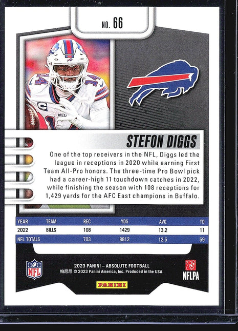 2023 Panini Absolute - #66 Stefon Diggs Blue