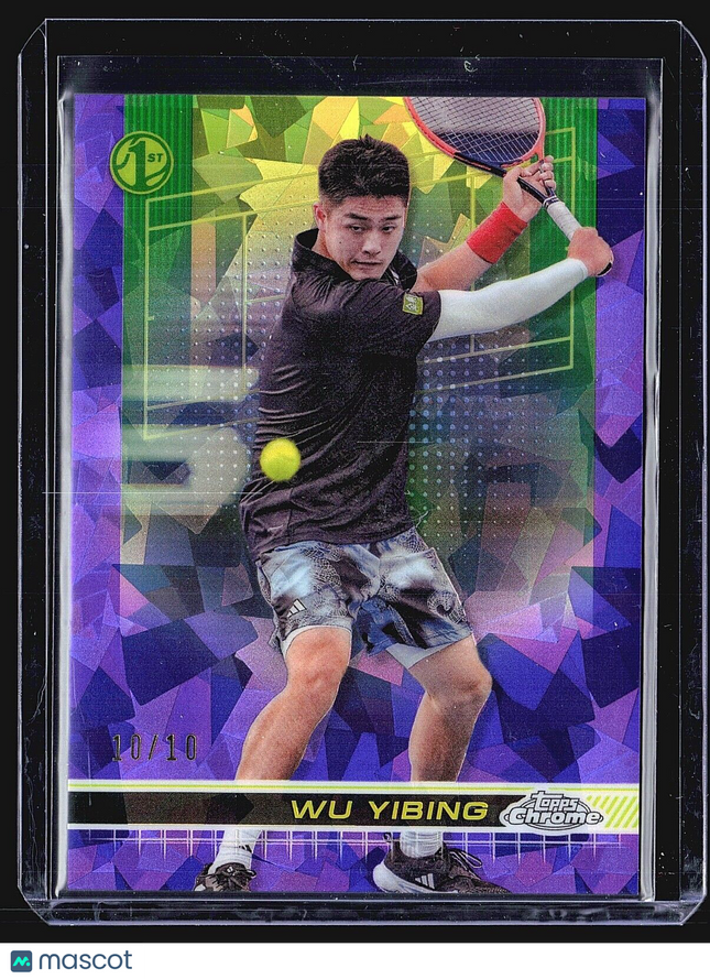2024 Topps Chrome Tennis Sapphire Purple Wu Yibing #11 /10