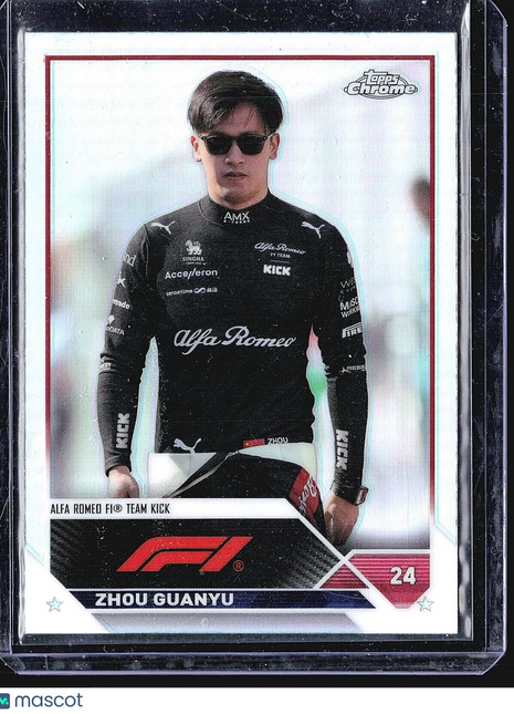 2023 Topps Chrome Formula 1 - F1 Drivers #59 Zhou Guanyu Refractor