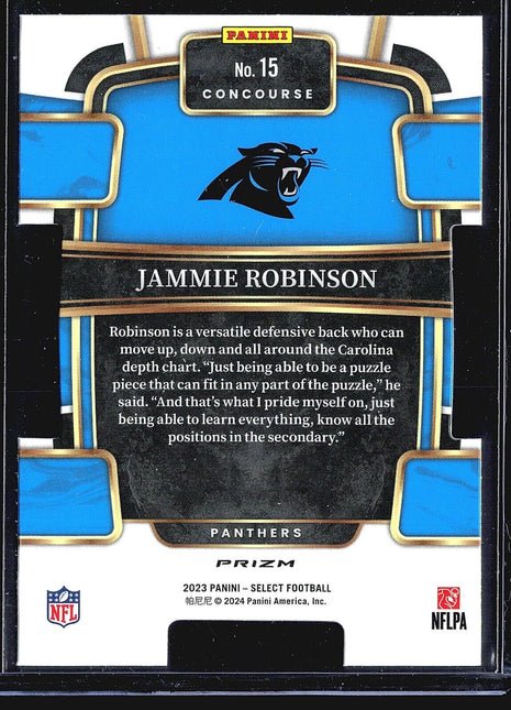 2023 Panini Select Red Yellow Die Cut Jammie Robinson #15