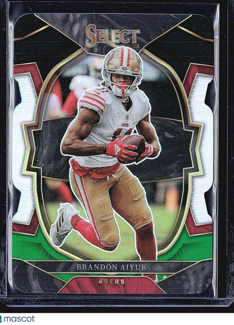 2022 Panini Select - Concourse Prizm Die-Cut #4 Brandon Aiyuk