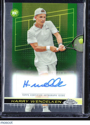 2024 Topps Chrome Tennis Auto Harry Wendelken #TCA-HWN