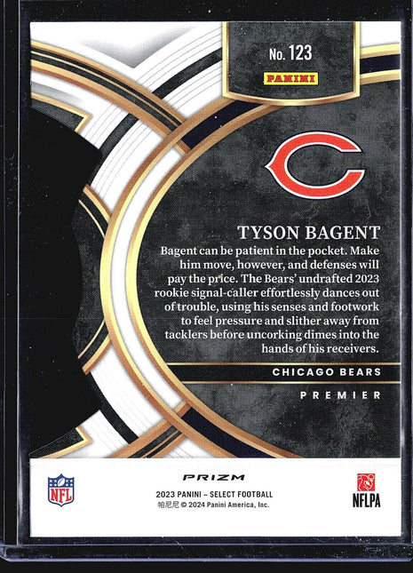 2023 Panini Select Premier Die Cut Tyson Bagent #123