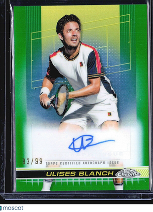 2024 Topps Chrome Tennis Green Auto Ulises Blanch #TCA-UBH /99