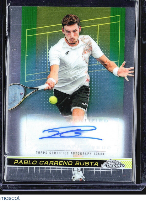 2024 Topps Chrome Tennis Auto Pablo Carreno Busta #TCA-PCB