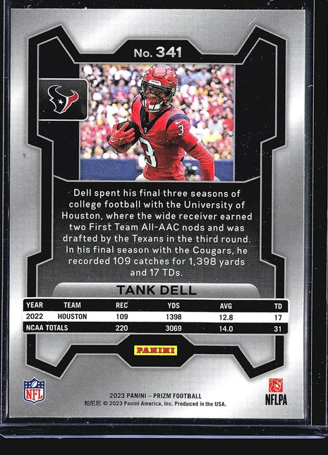 2023 Panini Prizm - Rookies #341 Tank Dell (RC)