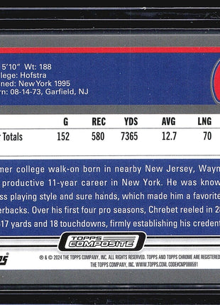 2023 Topps Composite - 2003 Topps #426 Wayne Chrebet Green /250