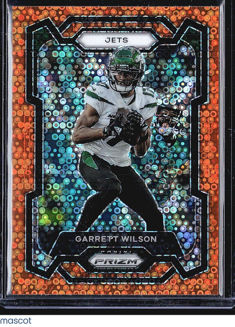 2023 Panini Prizm - #233 Garrett Wilson Orange Disco