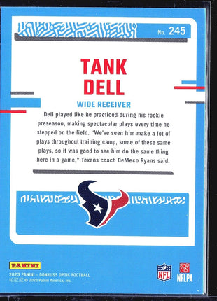 2023 Panini Donruss Optic - Rated Rookie #245 Tank Dell (RC)