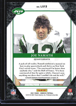 2021 Donruss Legends Series Joe Namath #LS13