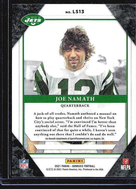2021 Donruss Legends Series Joe Namath #LS13