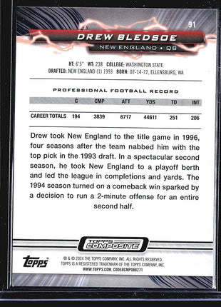 2023 Topps Composite - Resurgence #91 Drew Bledsoe Purple Gold