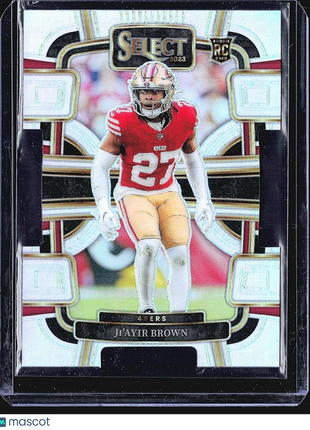 2023 Panini Select - Concourse Silver Prizm Die-Cut #91 Ji'Ayir Brown (RC)